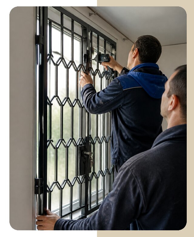 Установка распашных решеток в Набережных Челнах цена от 6603 р. | ДвериЛегко-Нбр